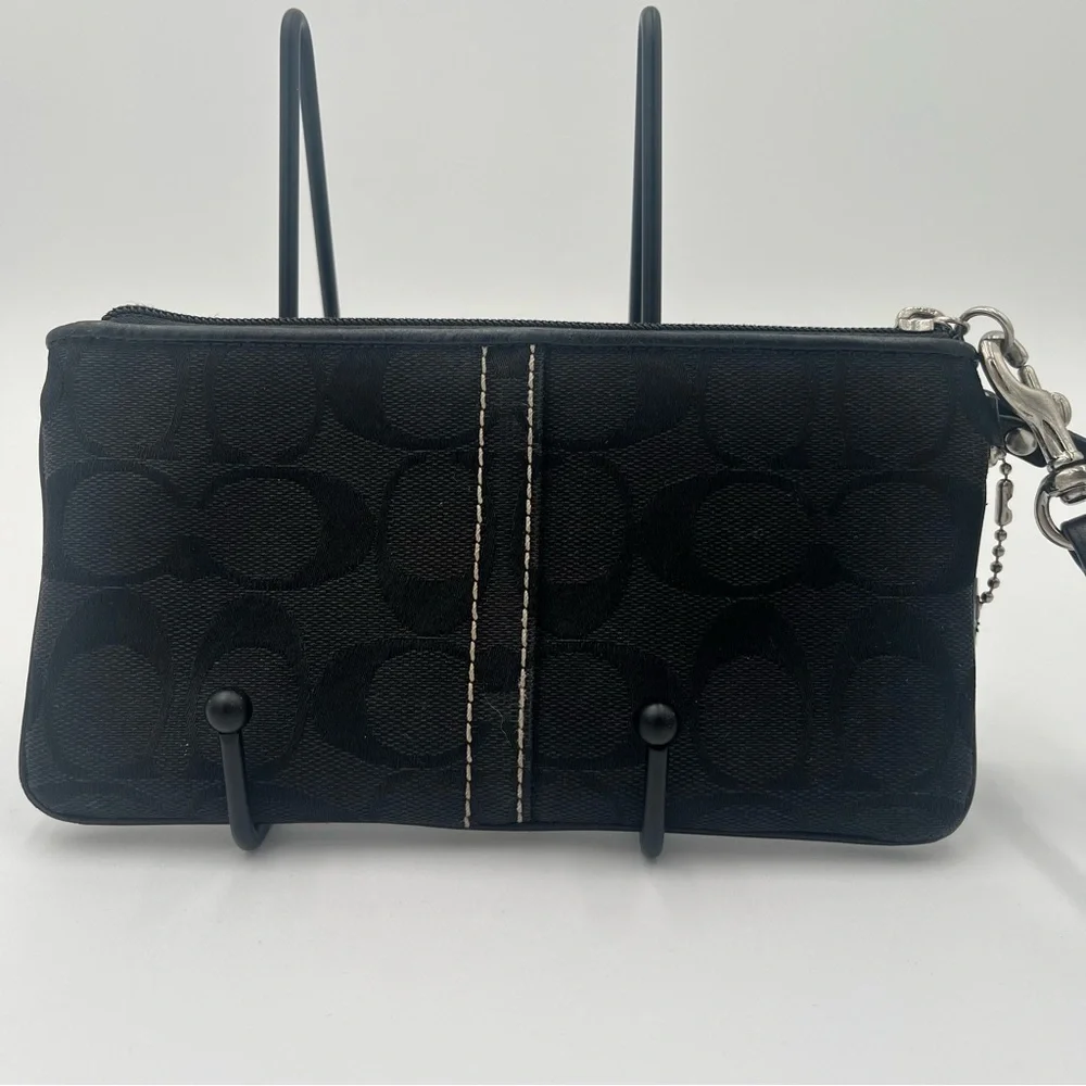 Coach Black and Snake Women's Wristlet - Picture 5 of 5